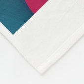 Multikleurenmotief - Fluur-stijl Fleece Deken (Hoek)