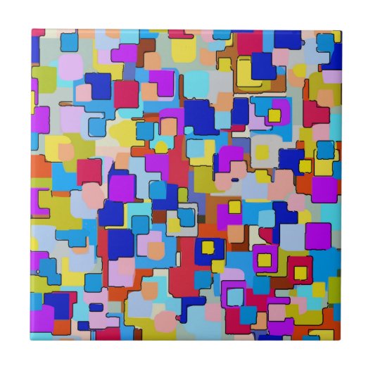 MultikleurenNederlandse Tegel voor delft look Tegeltje (Voorkant)