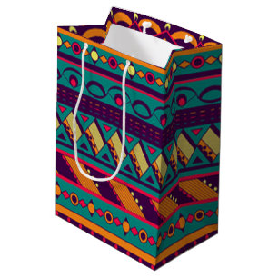 Multikleurenontwerp Medium Cadeauzakje