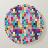 Multikleurenontwerp Rond Kussen (Achterkant)