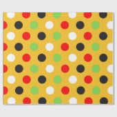 Multikleurenpolaire dot cadeaupapier (Vlak)