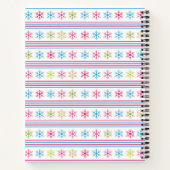 Multikleurensneeuwvlokken Notitieboek (Achterkant)