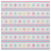Multikleurensneeuwvlokken Stof (Swatch)