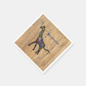 Multikleurenspiraalvormige Giraffe Napkins Servet (Hoek)