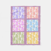 Multikleurentapeluis met schroefdop voor ontwerpve fleece deken (Voorkant)