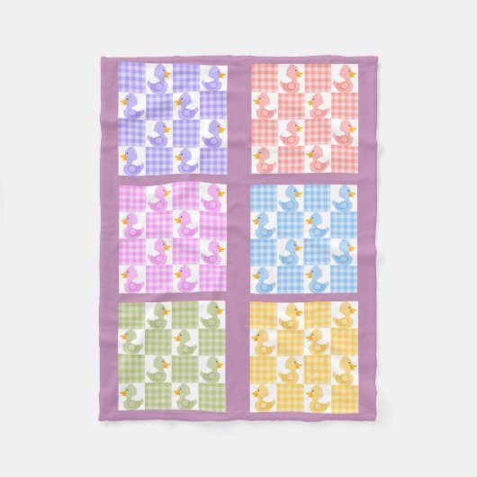 Multikleurentapeluis met schroefdop voor ontwerpve fleece deken (Voorkant)