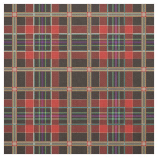 Multikleurenverbinding (Tartan) Stof (Swatch)
