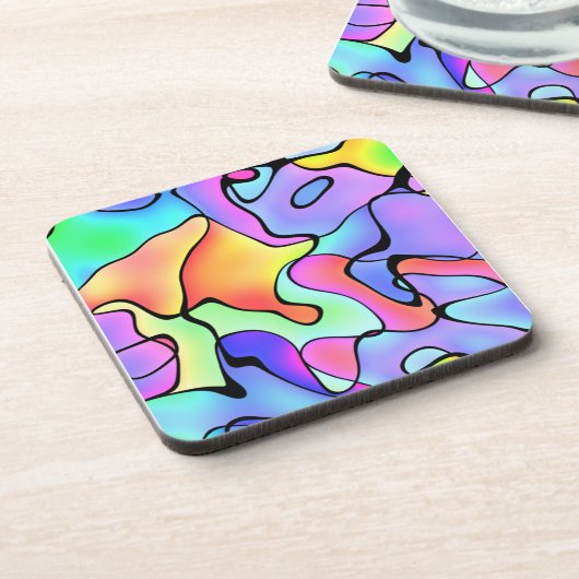 Multikleurenzagen Drankjes Onderzetter (Linkerzijde)