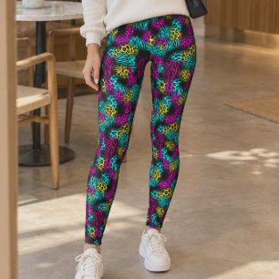 Multikleurig dierprintpatroon leggings