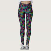 Multikleurig dierprintpatroon leggings (Voorkant)