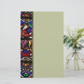 Multikleurige bijbelscène briefpapier (Staand voorkant)