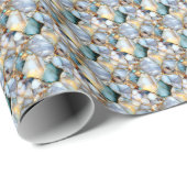 Multikleurige edelstenen inpakpapier (Rol Hoek)