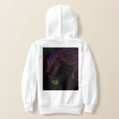 Multikleurige Gekkengeest Pullover Hoodie (Laag Achter)