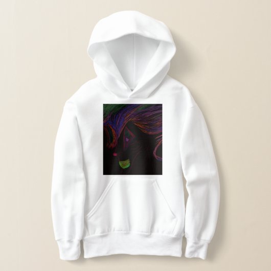 Multikleurige Gekkengeest Pullover Hoodie (Laagn)