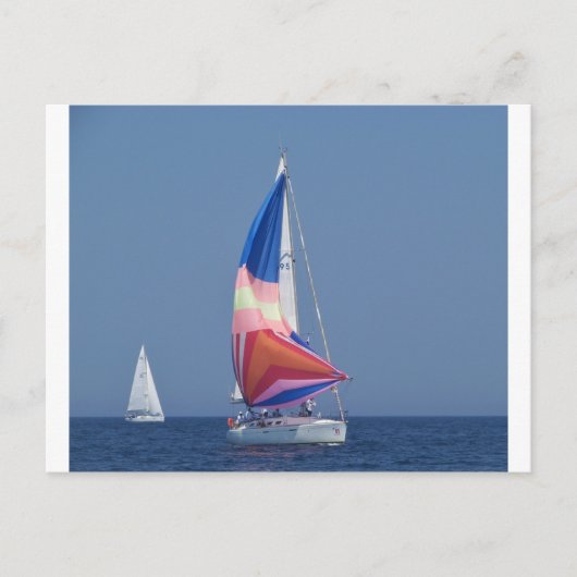 Multikleurige stekker briefkaart (Voorkant)