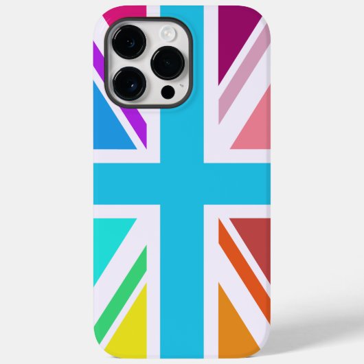 Multikleurige Union Jack/Vlag Ontwerp Case-Mate iPhone Case (Achterkant)