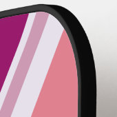 Multikleurige Union Jack/Vlag Ontwerp Pickleball Paddle (Links Detail)