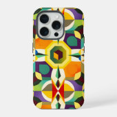 Multikleurige vorm 1 iPhone hoesje (Achterkant)