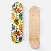 Multikleurige vorm 1 persoonlijk skateboard (Voorkant)