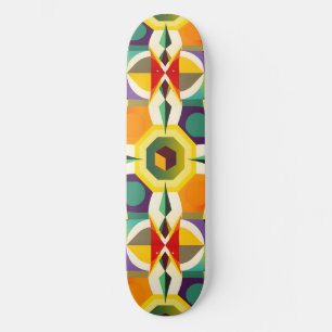 Multikleurige vorm 1 persoonlijk skateboard