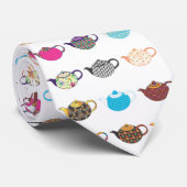 Multikolte Tea Kettles Stropdas (Opgerold)