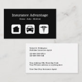 Multiline Verzekeringsagent Visitekaartje (Voorkant / Achterkant)