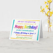 Multilingual Birthday Kaart (Gele Bloem)