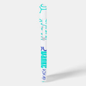 Multilingual Blue Turquoise Hartelijk dank Case-Mate iPhone Case (Achterkant / Links)