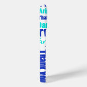 Multilingual Blue Turquoise Hartelijk dank Case-Mate iPhone Case (Achterkant / Rechts)