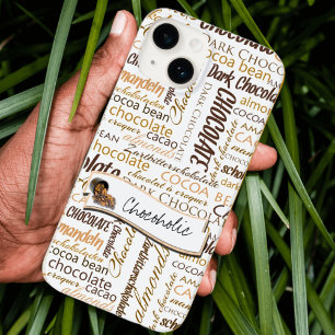 Multilingual Chocolate Typography Word Cloud Case-Mate iPhone 14 Hoesje