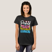 Multilingual Teacher  Teach Teaching Back To Schoo T-shirt (Voorkant volledig)