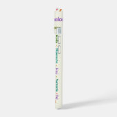 Multilinguale begroetingen iPhone 15 case (Linkerkant)