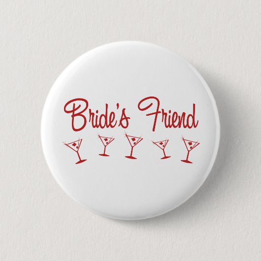 MultiMartini-BridesFriend-Red Ronde Button 5,7 Cm (Voorkant)