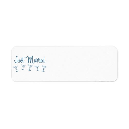 MultiMartini-JustMarried-Blue Etiket (Voorkant)