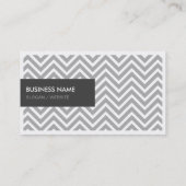 Multimedia Animator - Modern Gray Chevron Visitekaartje (Achterkant)