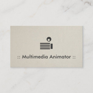 Multimedia Animator Simple Elegant Professional Visitekaartje