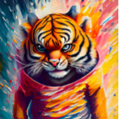 Multimedia coole tijger met attitude