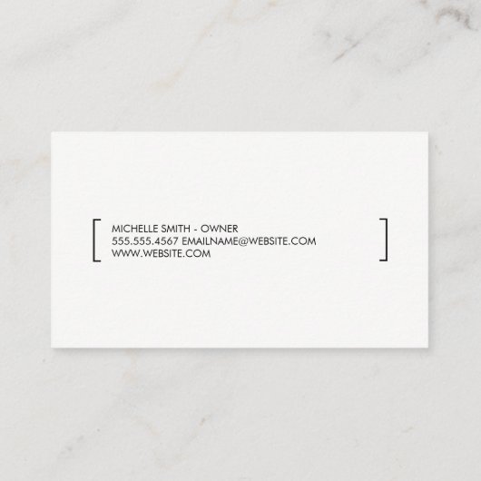 Multimedia Visitekaartje (Achterkant)