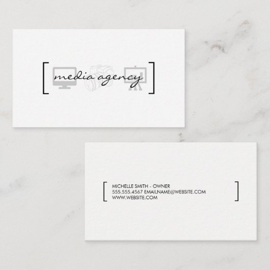 Multimedia Visitekaartje (Voorkant / Achterkant)