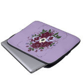 Multimediabundel - Boeket Viooltjes Laptop Sleeve (Voorkant onderkant)