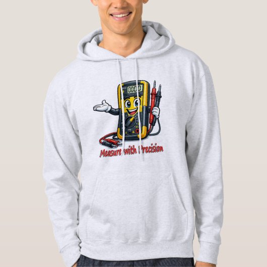 Multimeter Cartoon Meet Precisie Hoodie (Voorkant)