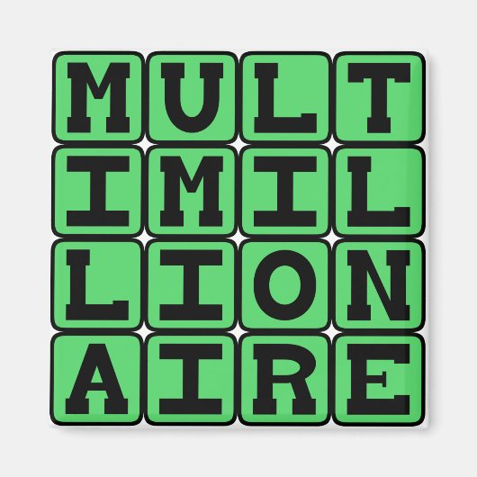 Multimiljonair, Deel de rijkdom Magneet (Voorkant)