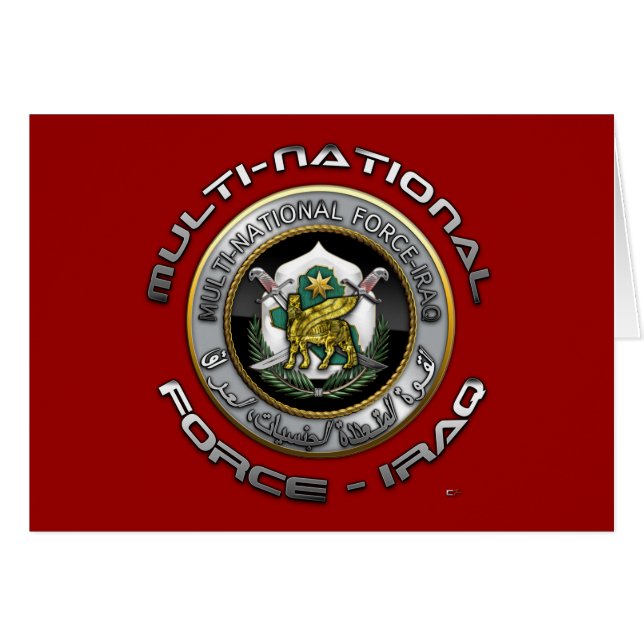 Multinationale troepenmacht - Irak (Voorkant Horizontaal)