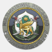 Multinationale troepenmacht - Irak Ronde Sticker (Voorkant)