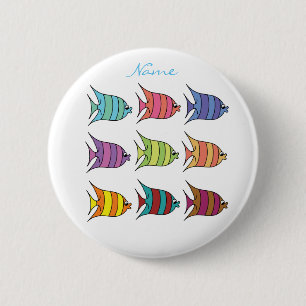 Multinorge Tropische vis Thunder_Cove Ronde Button 5,7 Cm