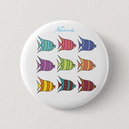 Multinorge Tropische vis Thunder_Cove Ronde Button 5,7 Cm (Voorkant)
