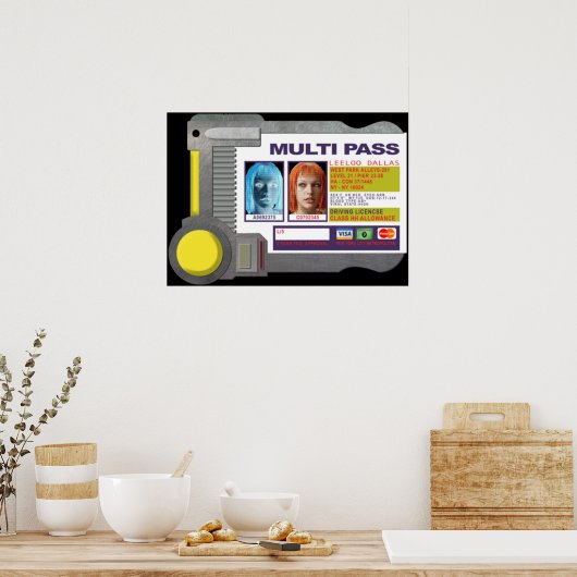 Multipass - geïnspireerd door het vijfde element poster (Keuken)