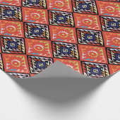 Multipatroonpatroon van Afrikaanse mand Cadeaupapier (Hoek)
