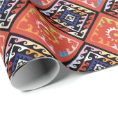 Multipatroonpatroon van Afrikaanse mand Cadeaupapier (Rol Hoek)