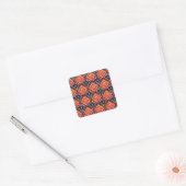 Multipatroonpatroon van Afrikaanse mand Vierkante Sticker (Envelop)